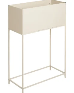 Forhøjet plantekrukke TAPIEN Metal 70 cm Beige