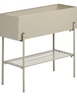 Forhøjet plantekrukke VINCA Metal 70 cm Beige
