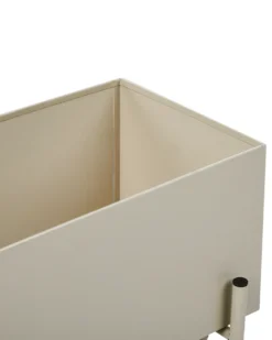 Forhøjet plantekrukke VINCA Metal 70 cm Beige