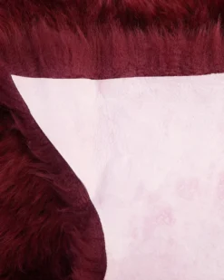 fåreskindstæppe ULURU Bordeaux 65 x 110 cm
