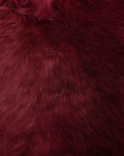 fåreskindstæppe ULURU Bordeaux 65 x 110 cm