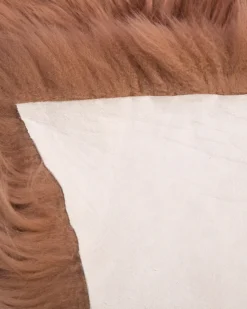 fåreskindstæppe ULURU Lysebrun 65 x 110 cm
