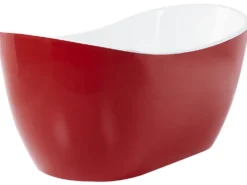 Fritstående badekar ANTIGUA 160 x 76 cm Rød