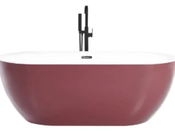 Fritstående badekar CARRERA 170 x 80 cm Bordeaux