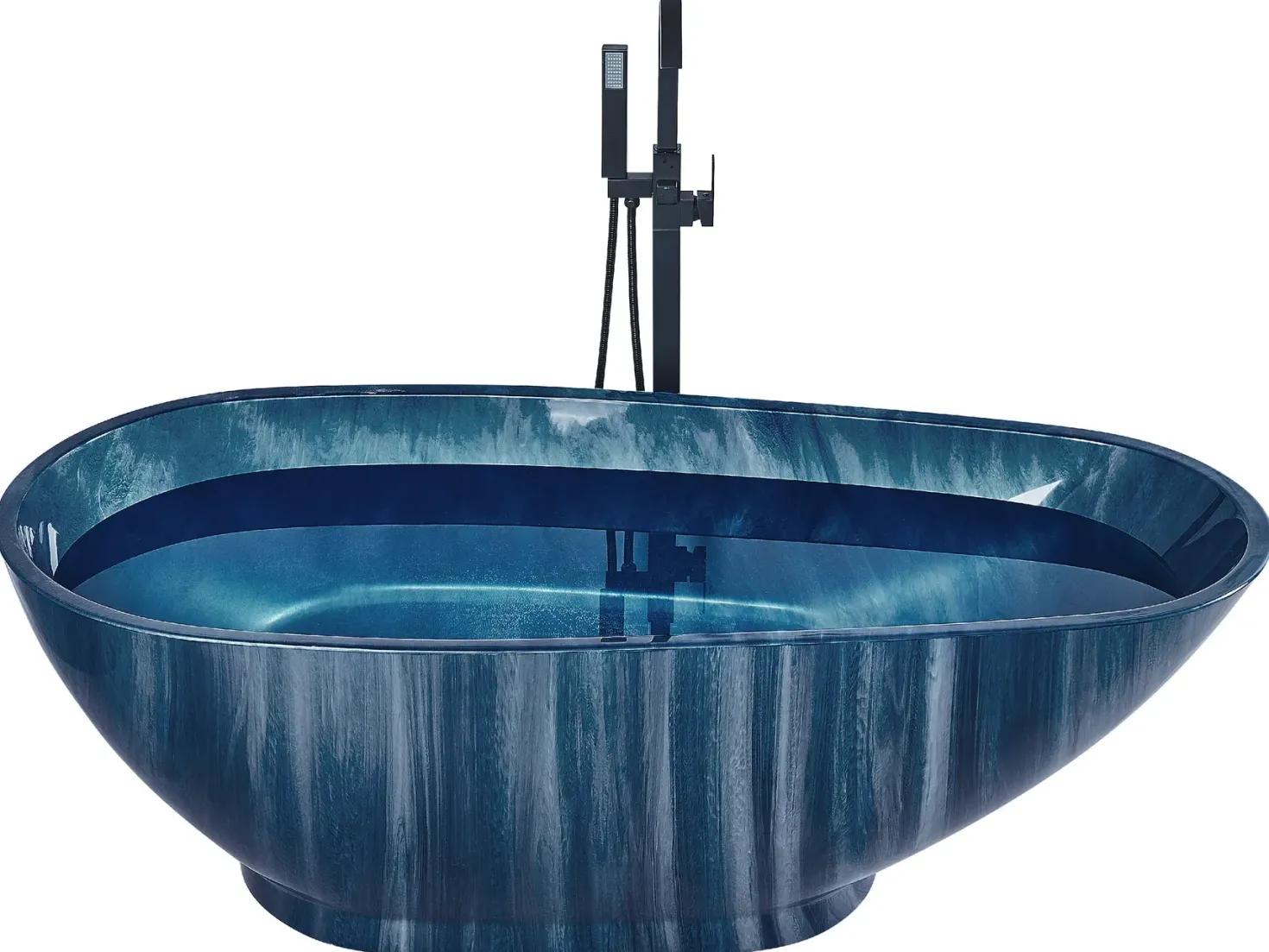 Fritstående badekar RIOJA 170 x 80 cm Navy Blå
