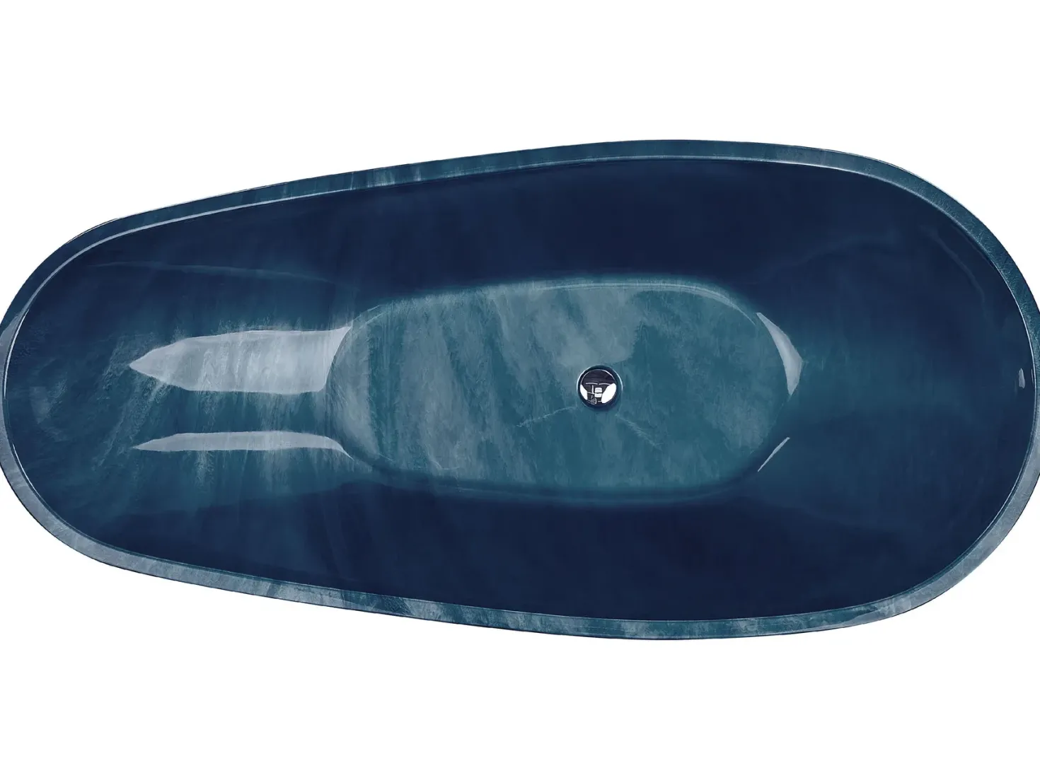 Fritstående badekar RIOJA 170 x 80 cm Navy Blå