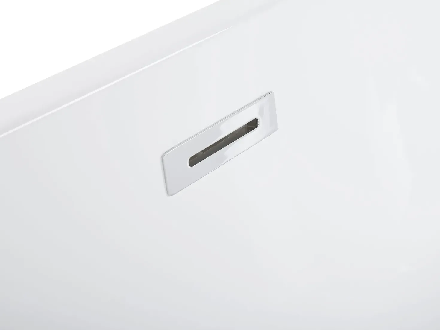 Fritstående spabad med LED NEVIS 170 x 80 cm Sort