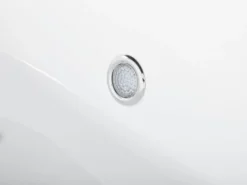 Fritstående spabad med LED NEVIS 170 x 80 cm Hvid