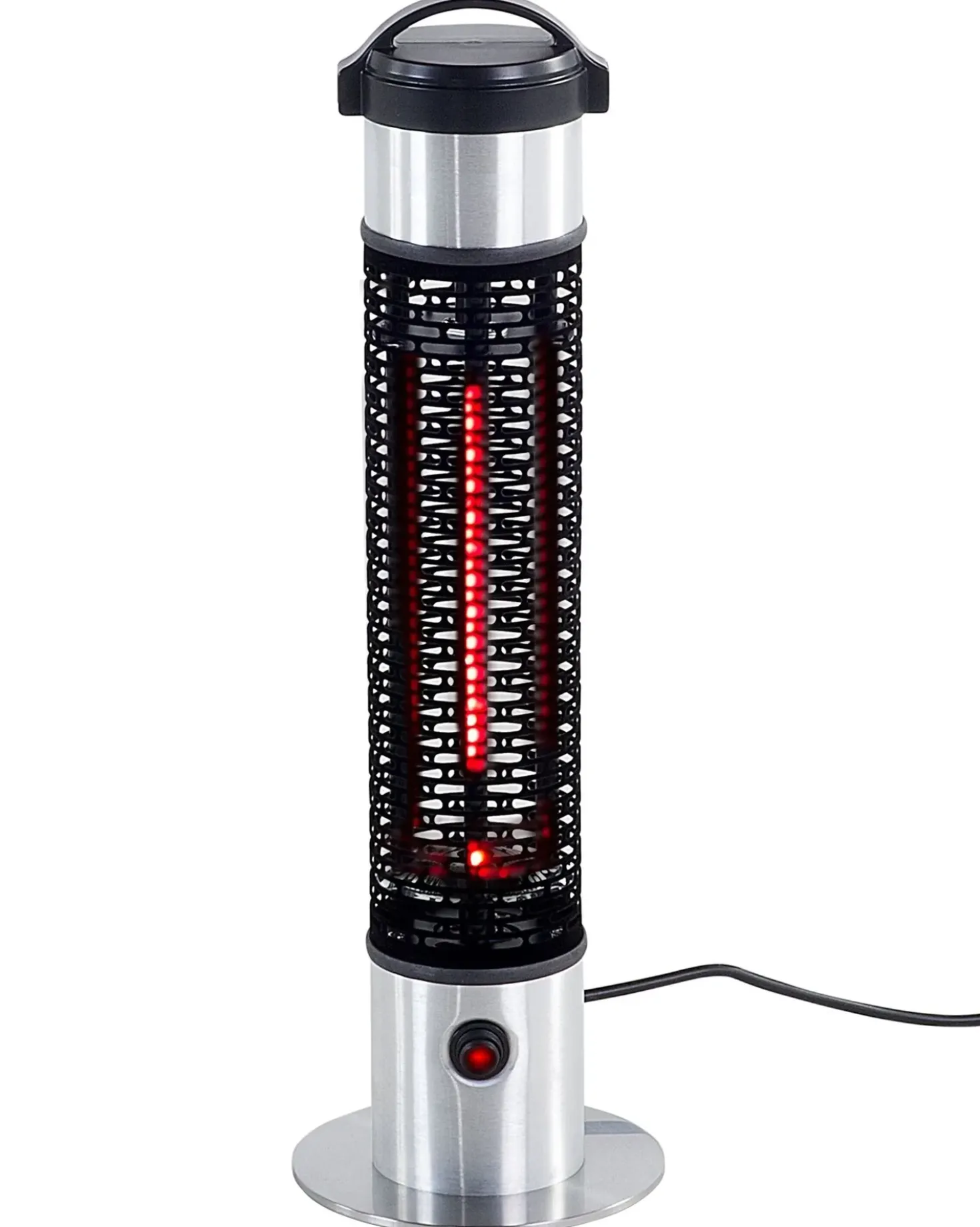 Fritstående infrarød terrassevarmer VEZUVIO 800 W Sort