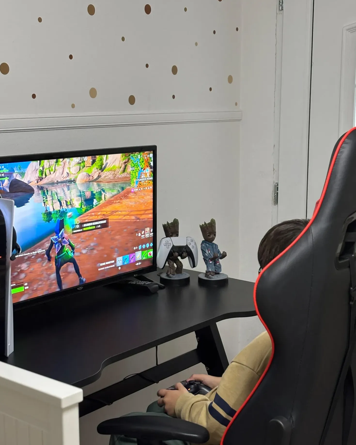Gaming Bord DARFUR Sort 120 cm 60 cm RGB LED