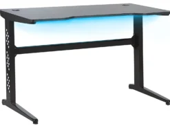 Gaming Bord DEXTER Sort 120 cm 60 cm RGB LED