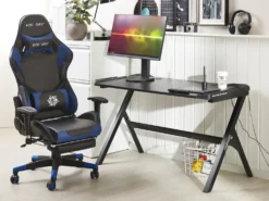 Gaming Bord DANVERS Sort 120 cm 60 cm RGB LED