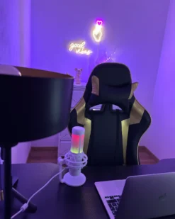 Gamingstol KNIGHT Kunstlæder Guld