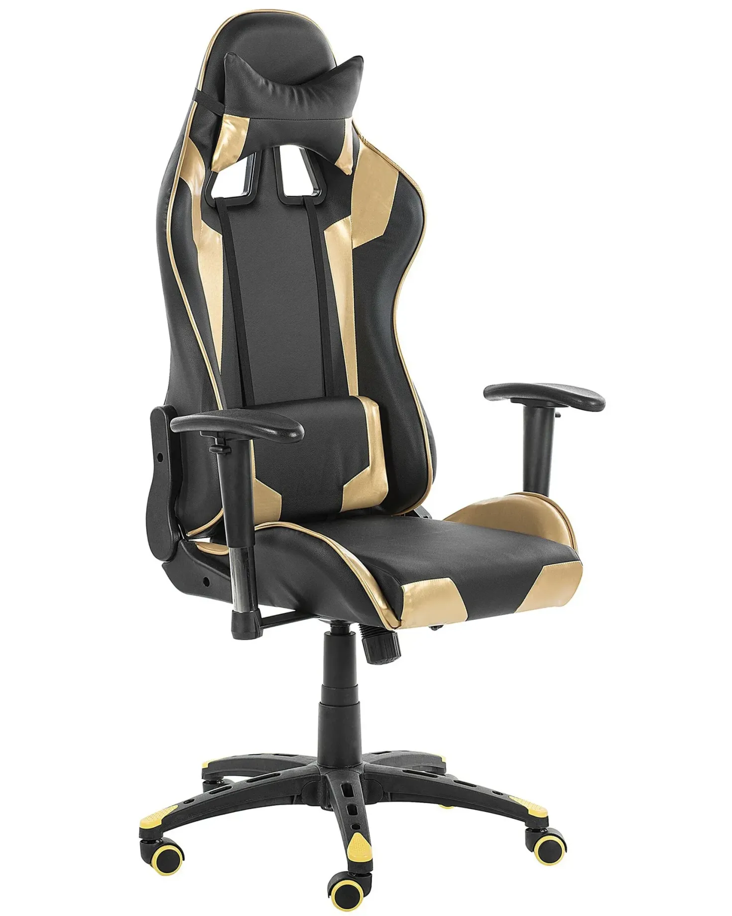 Gamingstol KNIGHT Kunstlæder Guld