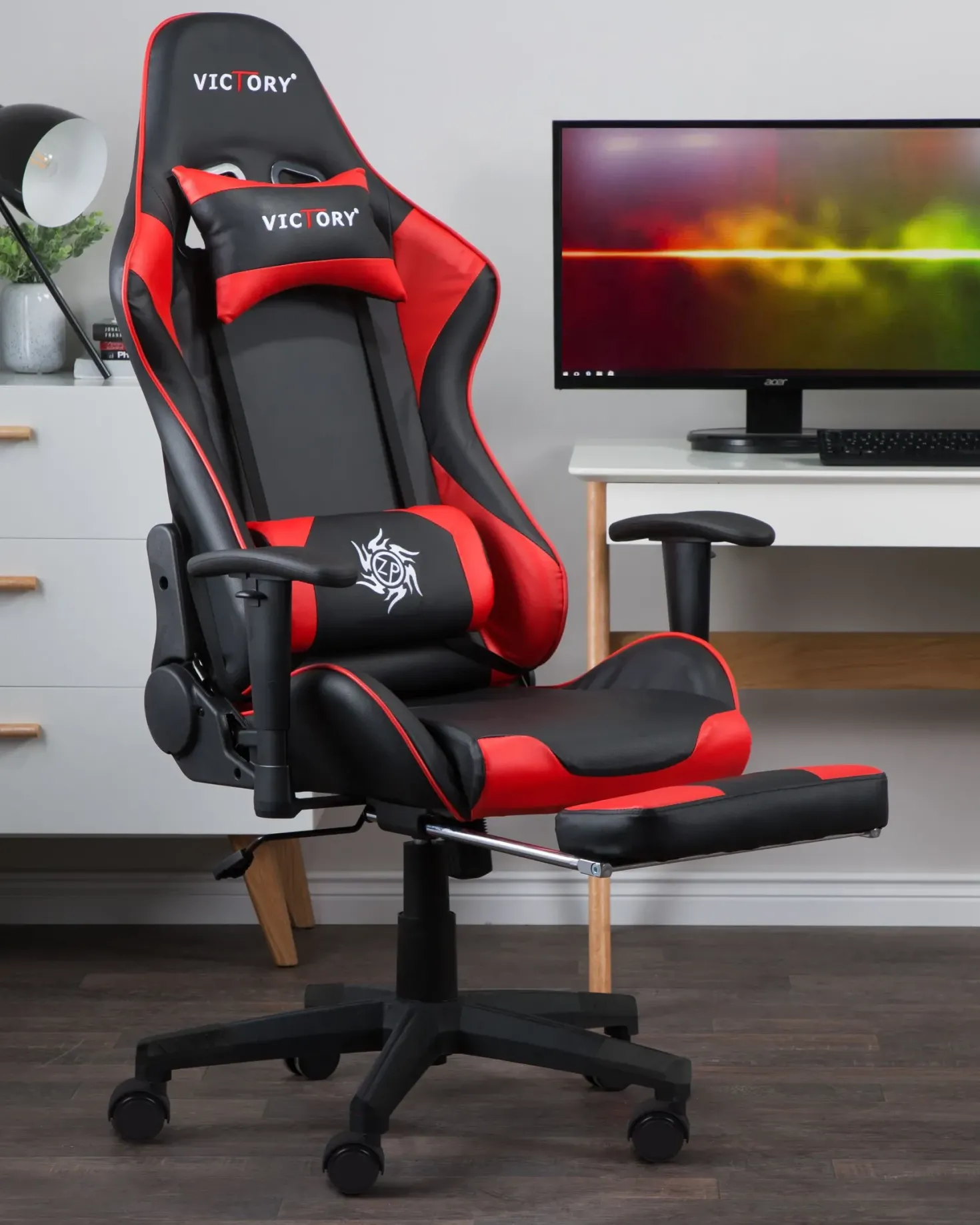 Gamingstol VICTORY Kunstlæder Rød