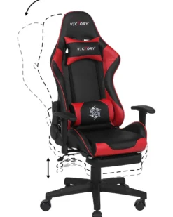 Gamingstol VICTORY Kunstlæder Rød