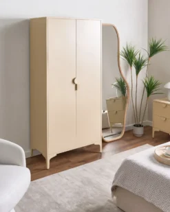 Garderobeskab ARDURA Beige Metal