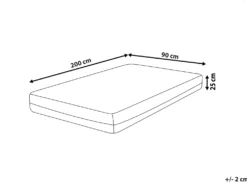 Gel memoryskum madras SPONGY H2/3 Medium 90 x 200 cm