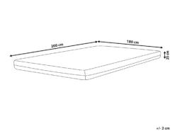 Gel memoryskum madras SPONGY H2/3 Medium 180 x 200 cm
