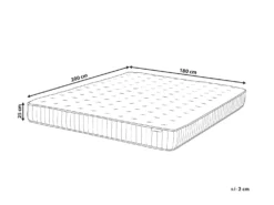 Gel memoryskum pocketfjedre madras PLEASANT H3/4 Fast 180 x 200 cm