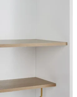 Glas vitrineskab PARLIN 82 cm Hvid