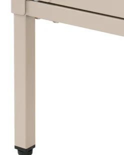Glas vitrine skænk LERRYN Metal 90 cm Beige