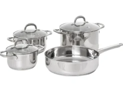 Grydesæt med 7 dele PRIMECOOK Rustfrit stål Sølv