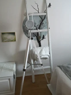 Gulvlampe ALZETTE Fyretræ Hvid