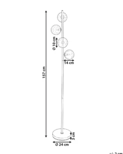 Gulvlampe ANADYR Glas Lyserød