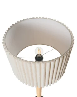 Gulvlampe BELESSA Hør Lys Beige