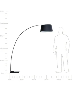 Gulvlampe BENUE Metal Sort
