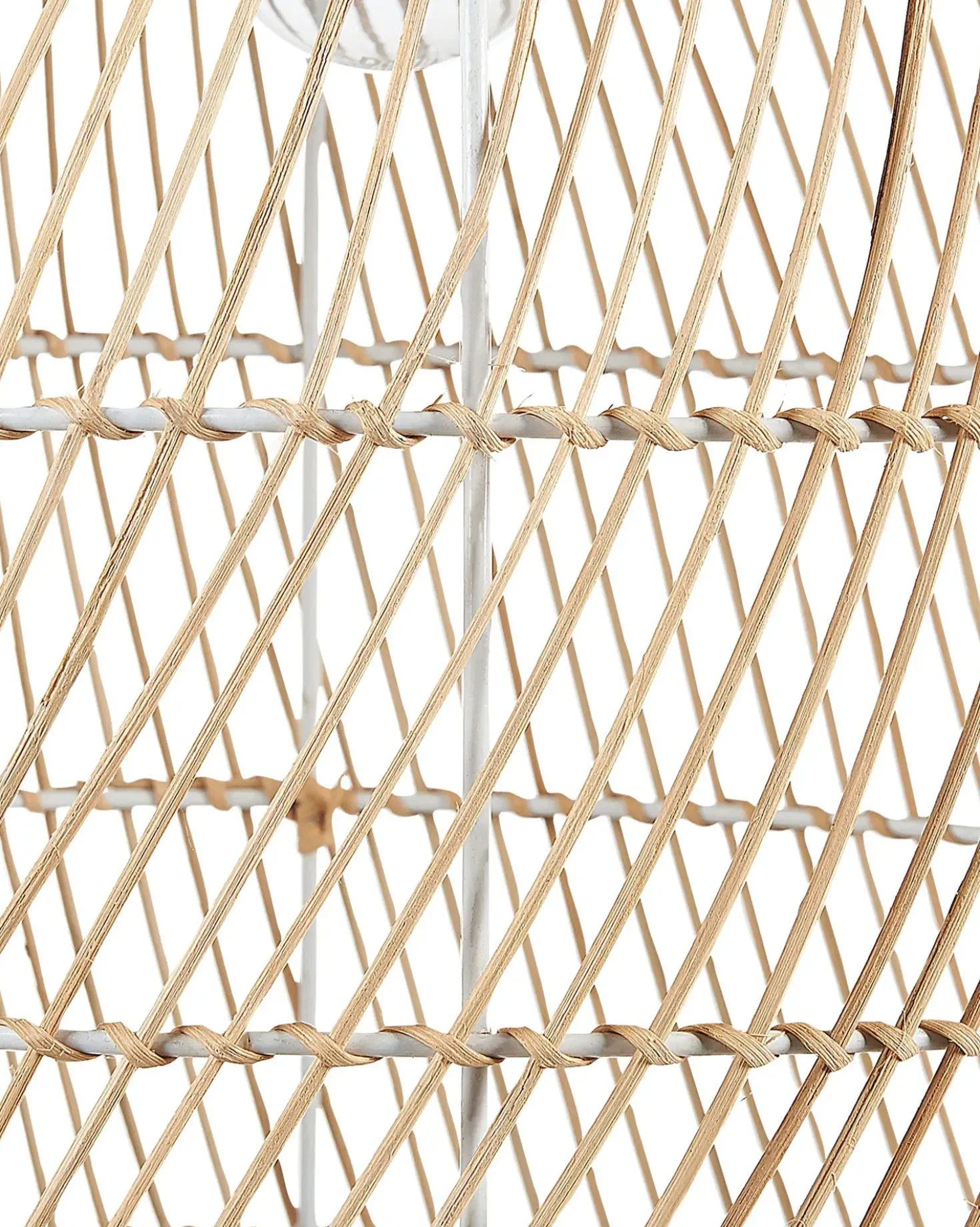Gulvlampe BERNICA Rattan Naturlig