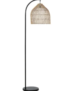 Gulvlampe BERNICA Rattan Naturlig