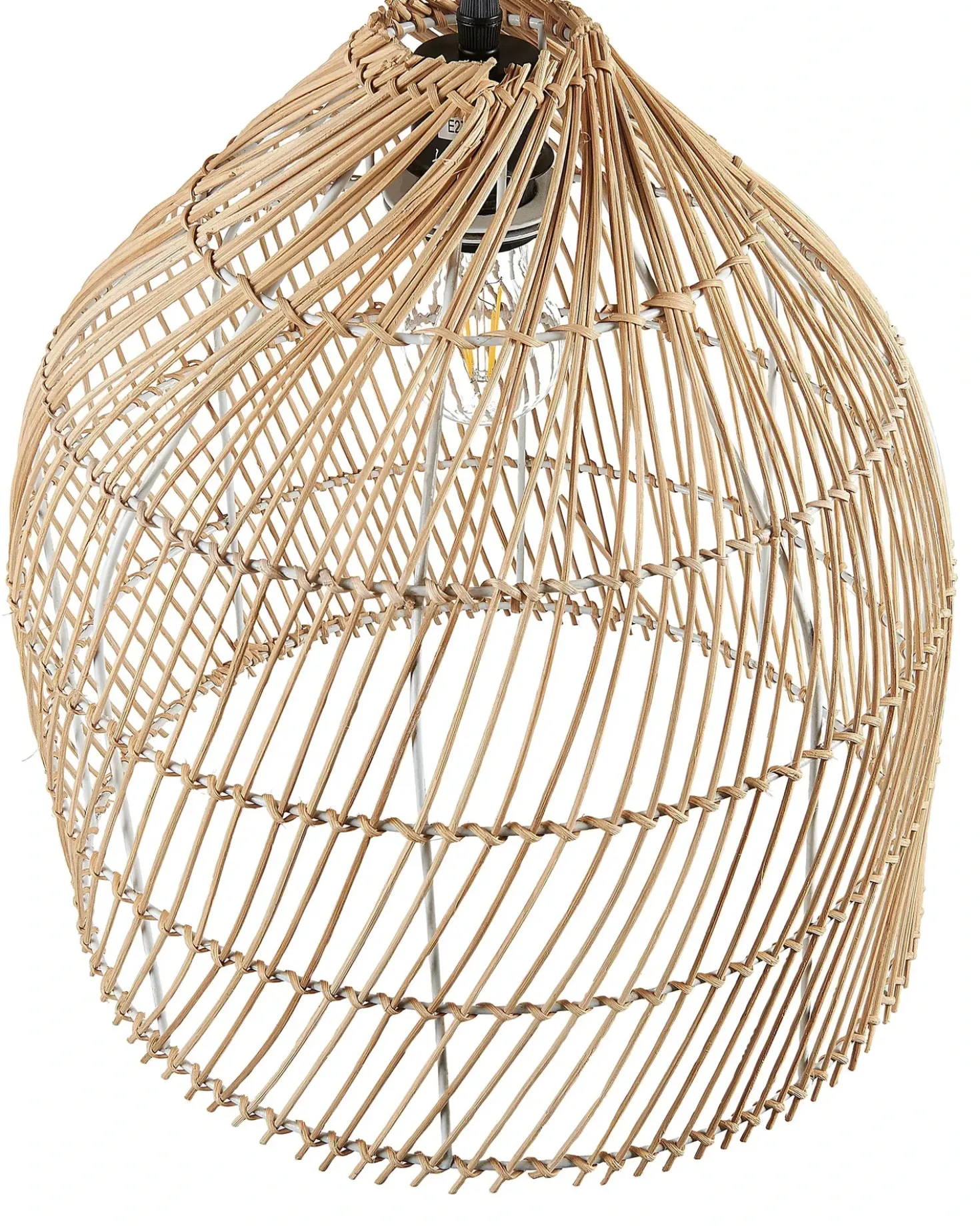 Gulvlampe BERNICA Rattan Naturlig