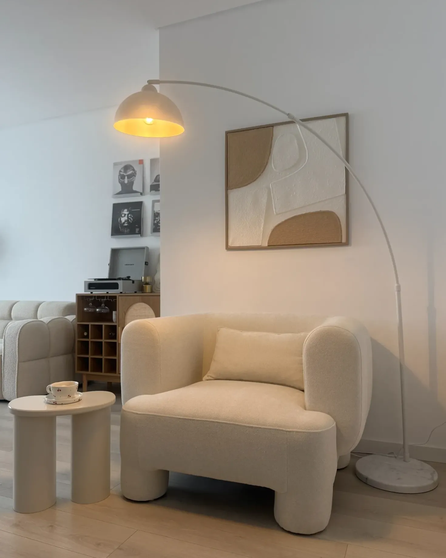 Gulvlampe CAGAYAN Metal Hvid