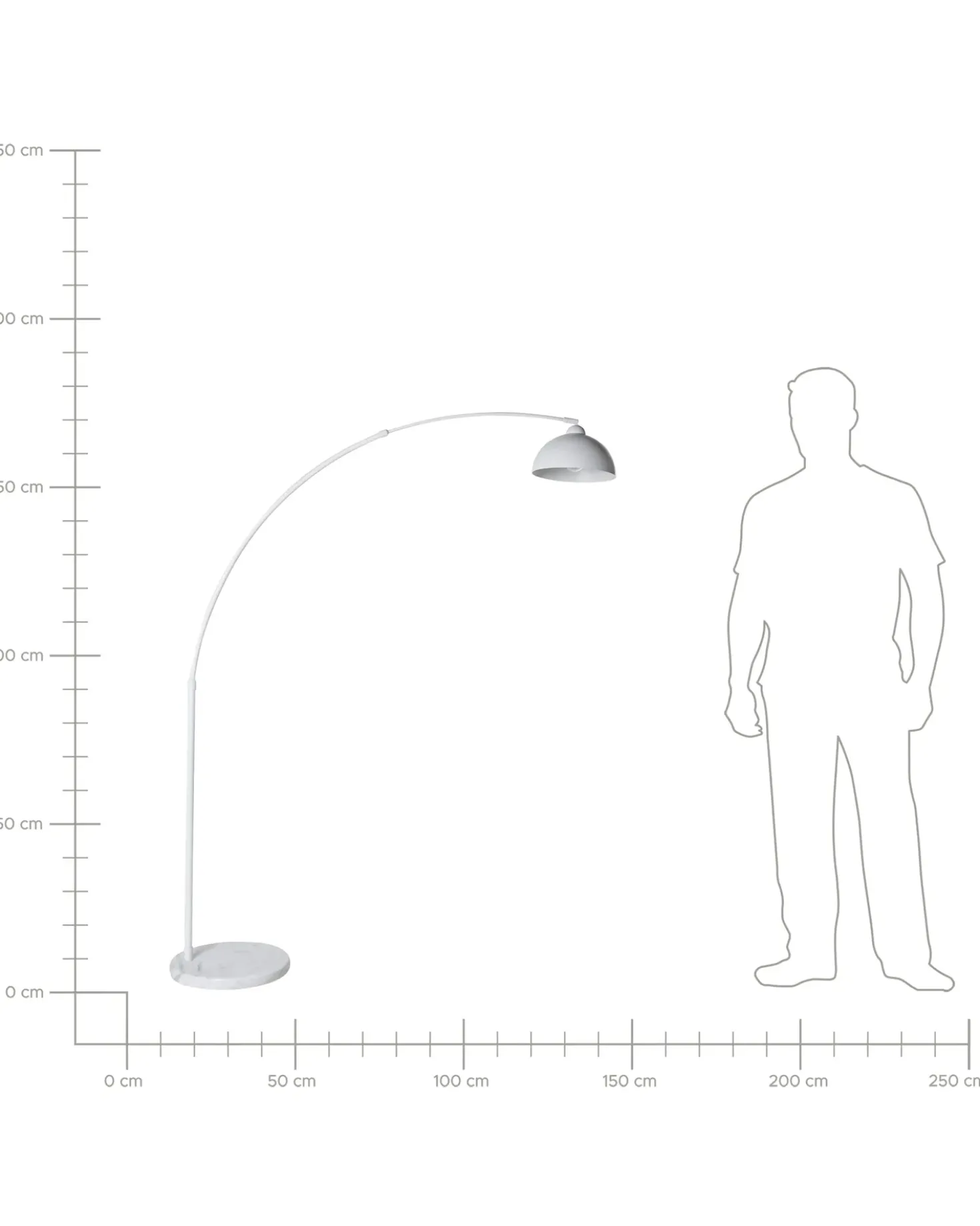 Gulvlampe CAGAYAN Metal Hvid