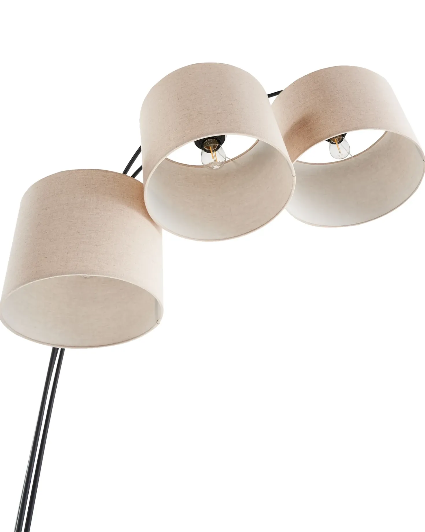 Gulvlampe CARONI Hør Beige