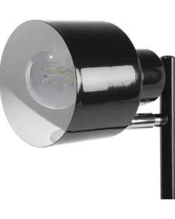 Gulvlampe CORBONES Justerbar Metal Sort