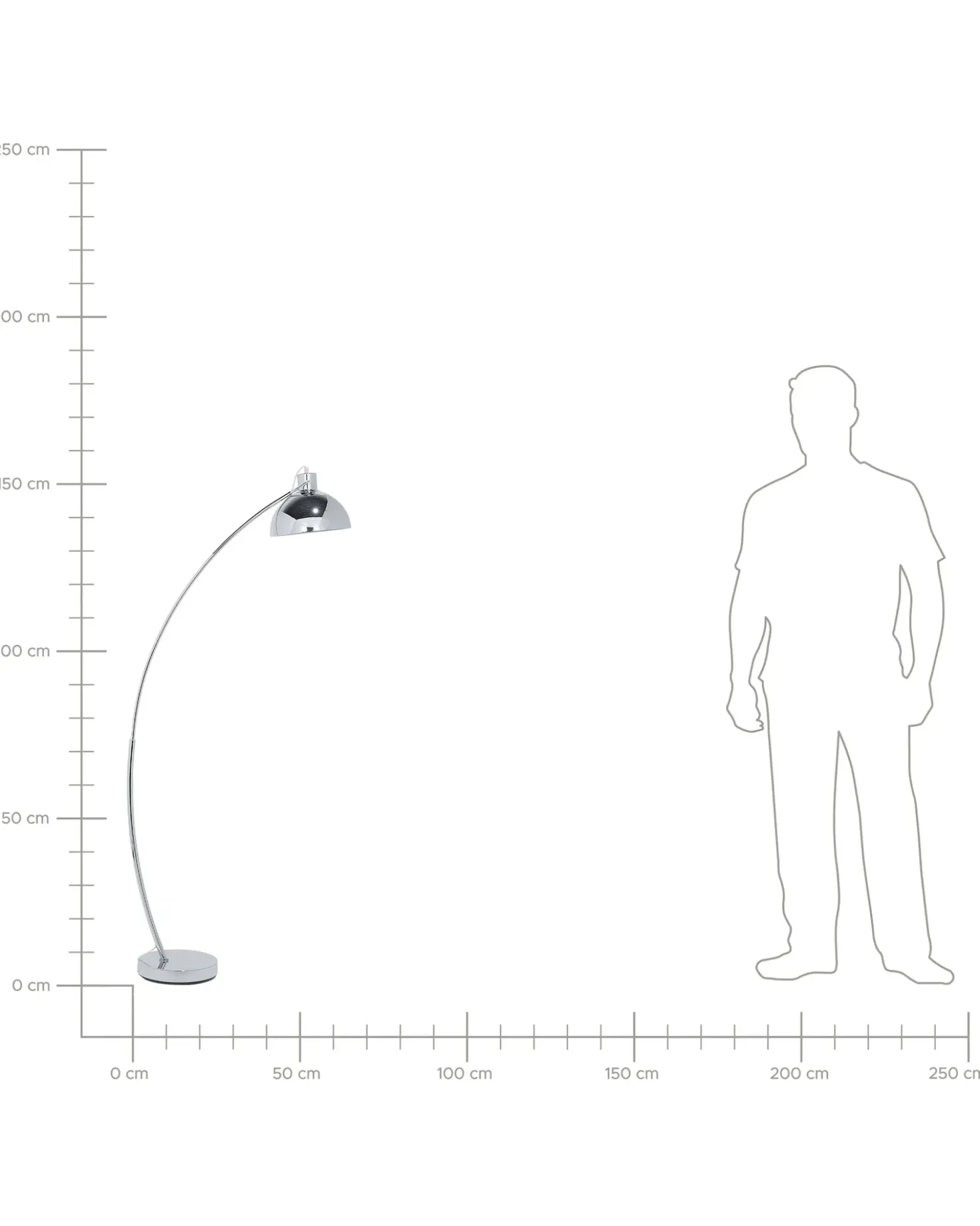 Gulvlampe DINTEL Metal Sølv