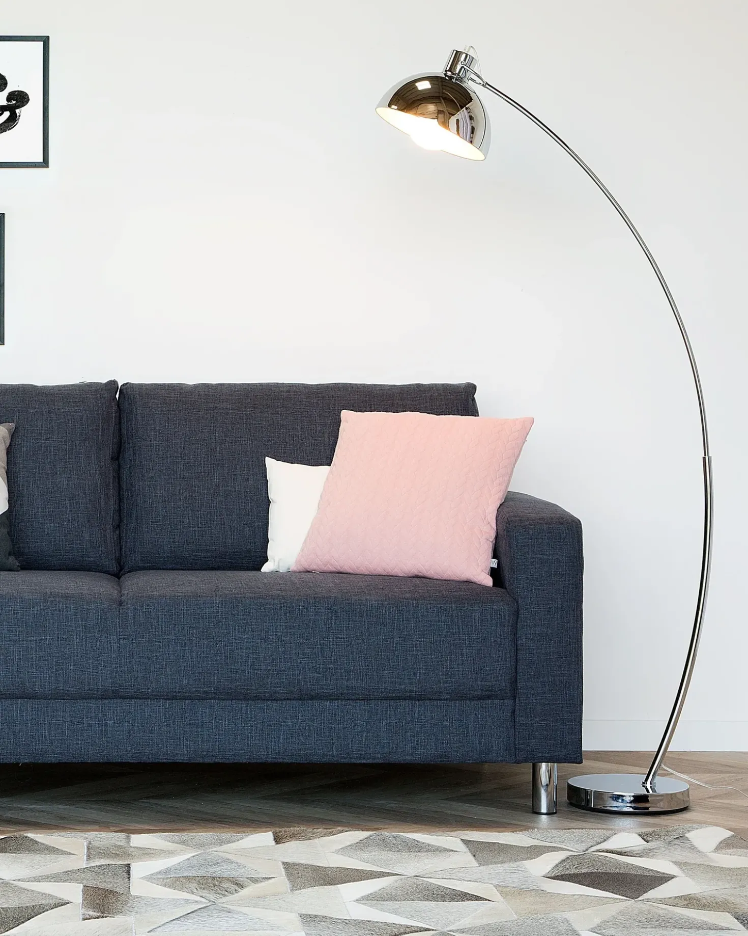 Gulvlampe DINTEL Metal Sølv