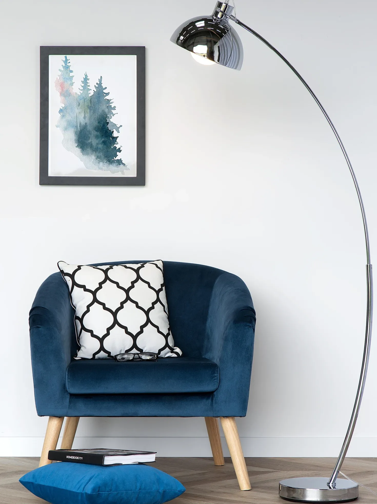 Gulvlampe DINTEL Metal Sølv