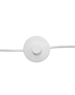 Gulvlampe HETTON Justerbar Egetræ Hvid