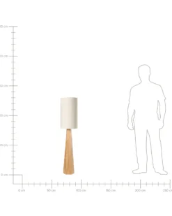 Gulvlampe ILALA Træ Naturlig