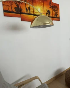 Gulvlampe KAMA Metal Guld