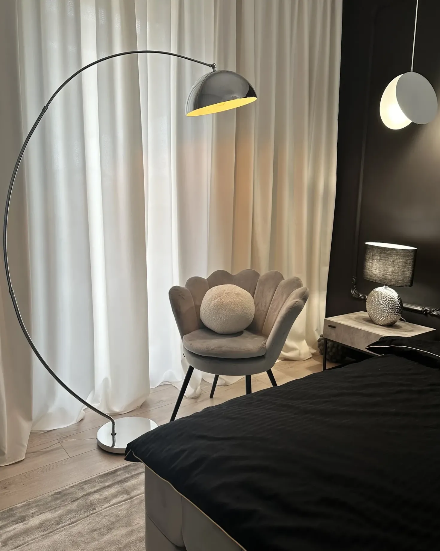 Gulvlampe KAMA Metal Sølv