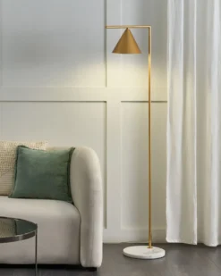 Gulvlampe MOCAL Metal Guld
