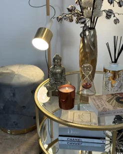 Gulvlampe OWENS Justerbar Asketræ Hvid