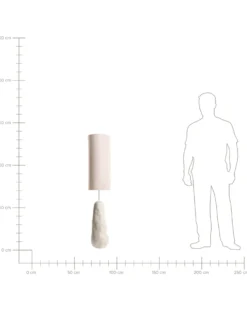 Gulvlampe SELB Keramik Lys Beige