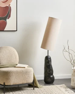 Gulvlampe SELB Keramik Sort