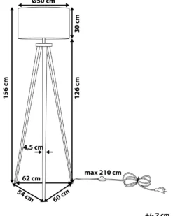 Gulvlampe STILETTO Metal Sort